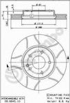 Brembo Disc de frână Față pentru Mercedes-Benz Clasa C