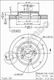 Brembo Σετ Δισκόπλακες Εμπρός για Honda e Toyota Carina / Celica