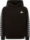 Kappa Kids Sweatshirt with Hood and Pocket Black