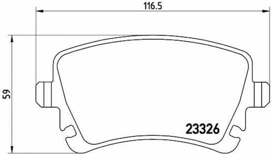 Brembo Brake Pad Rear for Volkswagen Transporter