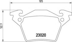 Brembo Brake Pad Rear for Mercedes-Benz Vito