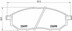Brembo Σετ Τακάκια Εμπρός Brembo Σετ Τακάκια Εμπρός