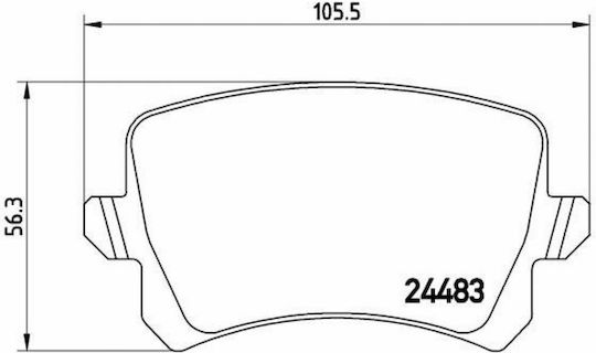 Brembo Brake Pad Rear for Volkswagen Tiguan