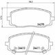 Brembo Brake Pad Rear for Hyundai i10 Kia Picanto