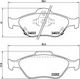 Brembo Bremsbelag Vorne für Daihatsu Täuschung Toyota Yaris