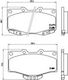 Brembo Σετ Τακάκια Εμπρός για Toyota 4-Runner / Hilux / Land Cruiser