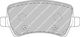 Ferodo Brake Pad Set Back for Ford Galaxy Volvo S60 S80 V60 V70