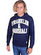 Sweatshirt Fleece mit Kapuze Navy