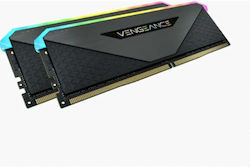 Corsair Vengeance RGB RT 32GB DDR4 RAM με 2 Modules (2x16GB) και Ταχύτητα 4000 για Desktop