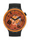 Swatch Bold Oops Γυναικείο Ρολόι 47mm Μπαταρίας με Μαύρο Καουτσούκ Λουράκι