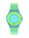 Swatch Hara Green Uhr mit Grün Kautschukarmband