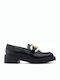 97L2 Leather Women's Moccasins in Black Color 97L2_NERO