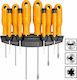 Ingco Set 10 Screwdrivers with 10 Interchangeable Tips