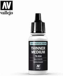 Acrylicos Vallejo Thinner Medium σε Ασημί χρώμα 17ml