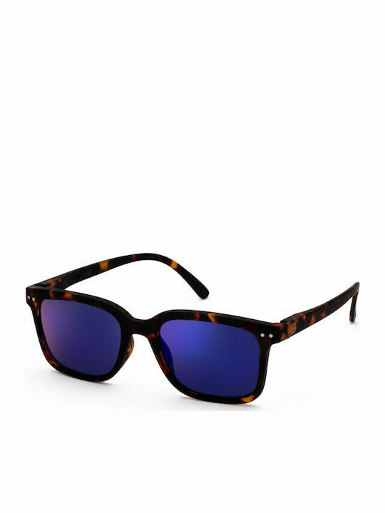 Izipizi Unisex Sonnenbrille mit Kunststoff Gestell Tortoise Mirror