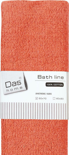 Das Home Πατάκι Μπάνιου Βαμβακερό 0495 420750700495 Πορτοκαλί 50x70εκ.