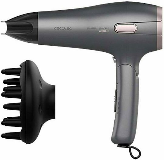 Cecotec Bamba Ionicare 5250 Grey Hair Dryer Turbo 2100W