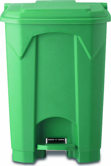 Green City International Plastic Waste Bin 50lt with Pedal Green