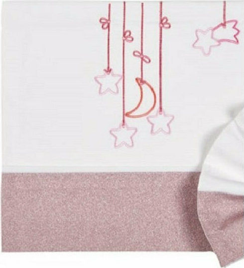 Omega Decke Kinderbett Stella Waffel Rosa 110x150cm