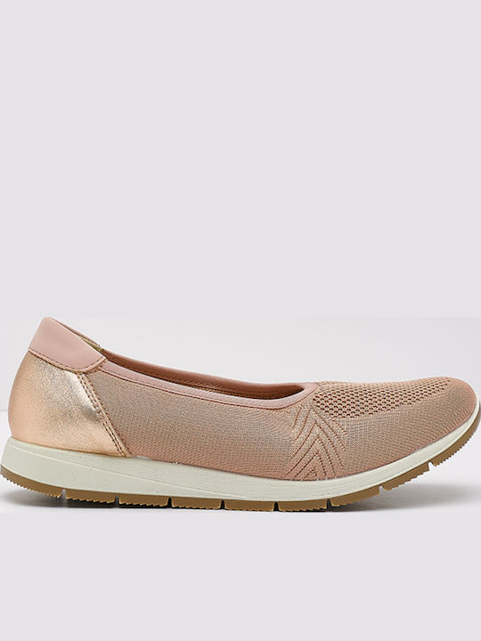 Imac Lederne Damen Ballerinas in Rosa Farbe