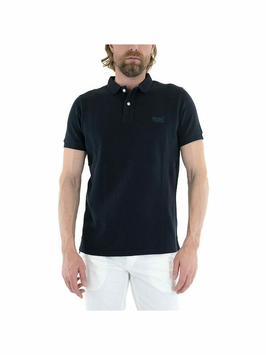 Superdry Ανδρικό T-shirt Polo Navy