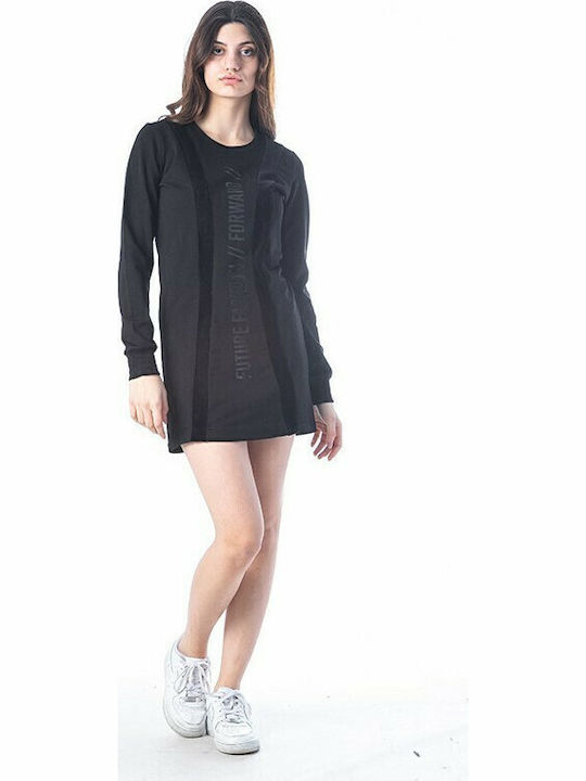 205682 Rochie Mini Tricotată Negru