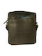 Lavor 1-0015 Leder Herrentasche Schulter / Crossbody Dark Brown