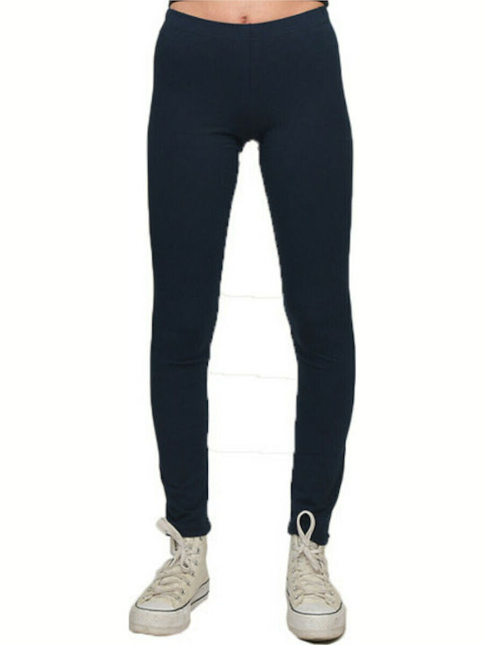 Frauen Lang Leggings Fleece-Beschichtung Marineblau