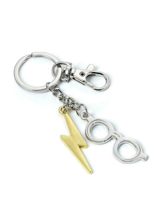 The Carat Shop Μπρελόκ Lightening Bolt and Glasses Μεταλλικό Γκρι