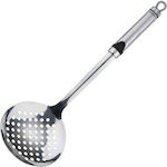 Bergner Shallow Spoon Slotted Colander Stainless Steel Silver 35.5cm 1pcs