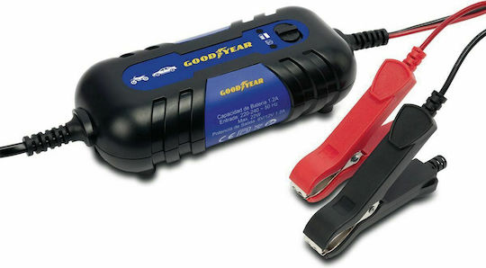 Goodyear Зарядно Устройство И Поддържане На Батерии За Кола И Мотоциклет 12V 1.2A 22W
