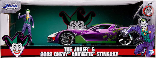 Jada Toys DC Comics Chevy Corvette Stingray 2009 Vehicul Replică Lungime 11 cm Scară 1:24
