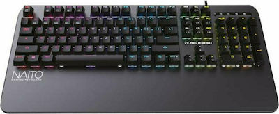 Zeroground KB-3500G Naito Οπτικό Gaming Πληκτρολόγιο με Outemu Brown διακόπτες και RGB φωτισμό (Αγγλικό US)