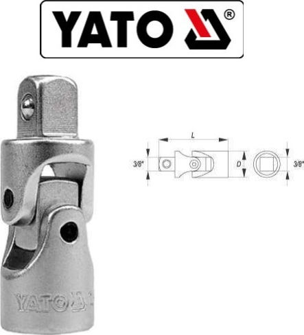 Yato Swivel Joint Ratchet Extension 3/8"