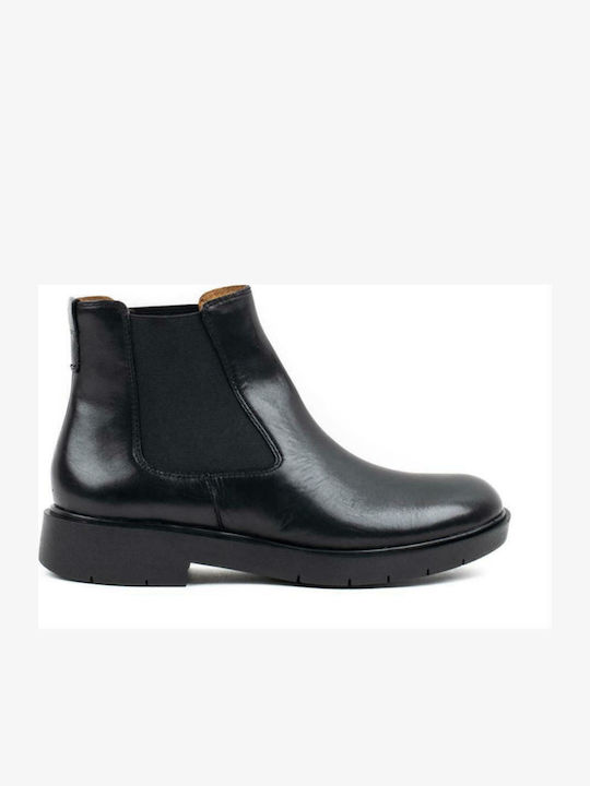 D Spherica Leather Women's Chelsea Boots Black