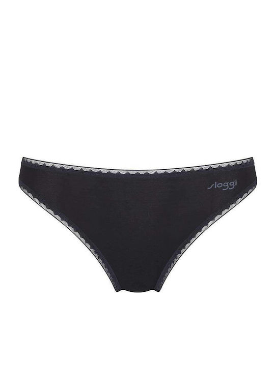 Go H Tai Βαμβακερά Γυναικεία Slip 2Pack Μαύρο