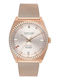 Jason Hyde Damen Uhr mit Rose Gold Metallarmband