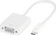 Vivanco Convertor USB-C masculin în VGA feminin Alb 1buc 45255