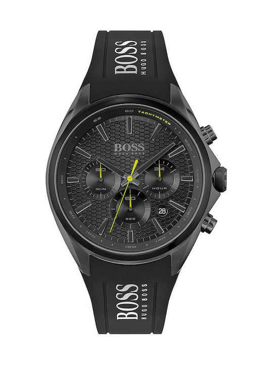 Hugo Boss Distinct Watch Chronograph Battery with Black Rubber Strap