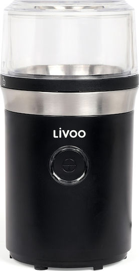 Livoo Ηλεκτρικός Μύλος Καφέ 210W με Χωρητικότητα 70gr Μαύρος