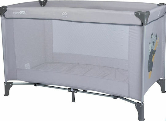 FreeOn Love Koala Playpen with Mattress Gray 65x125cm
