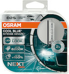 Osram Lamps Car Cool Blue Intense Nextgen D2S Xenon 6200K Cold White 12V 35W 2pcs