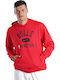 NBA Chicago Bulls Dri-Fit Φούτερ με Κουκούλα University Red