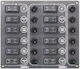 Lalizas Sp12 Ultra Boat Switch with Panels with 12 Waterproof Anthracite Switches