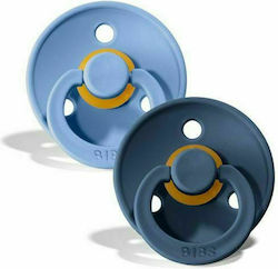 Bibs Πιπίλες Καουτσούκ για 0-6 μηνών Colour Sky Blue / Steel Blue 2τμχ