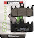 Ferodo Motorcycle Brake Pads Eco-Friction for BMW R1200GS for Aprilia Tuono / Caponord Ducati Multistrada / Hyperstrada / Hypermotard / Monster / SuperSport / Diavel Kymco AK 550 Triumph Scrambler / Street Triple 765 / Tiger Yamaha XC