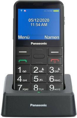 Panasonic KX-TU155 Единична SIM Мобилен телефон с Големи Бутони Черно