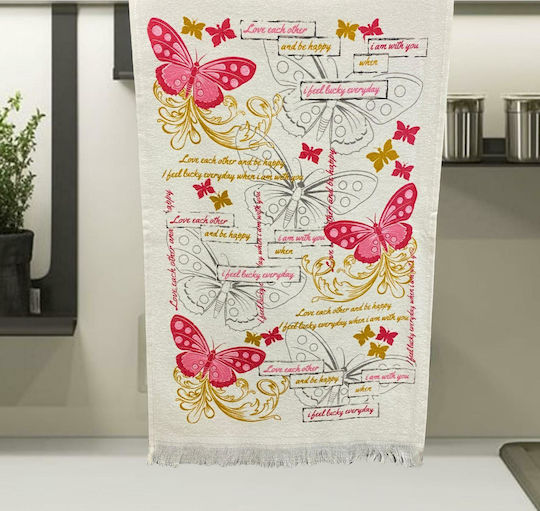 Linea Home Butterfly Чаена Кърпа От 100% Памук 40x60см