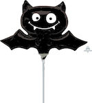 Ballon Folie Halloween Schwarz Mini Νυχτερίδα 22cm