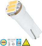 GloboStar Lamps Car T5 Canbus LED 3000K Warm White 12V 0.6W 1pcs